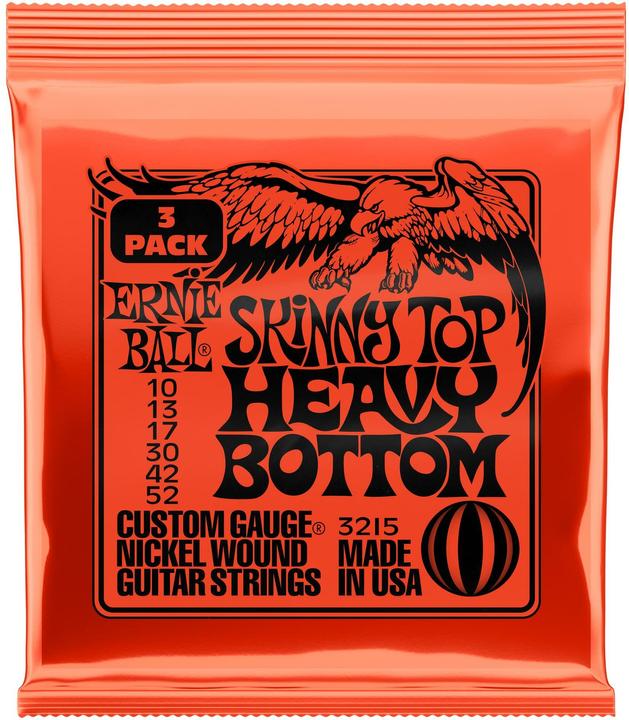 Ernie Ball Guitar strings 3215 Skinny Top Heavy BS - 10-52 (6 x, Electric guitar, 0.05")