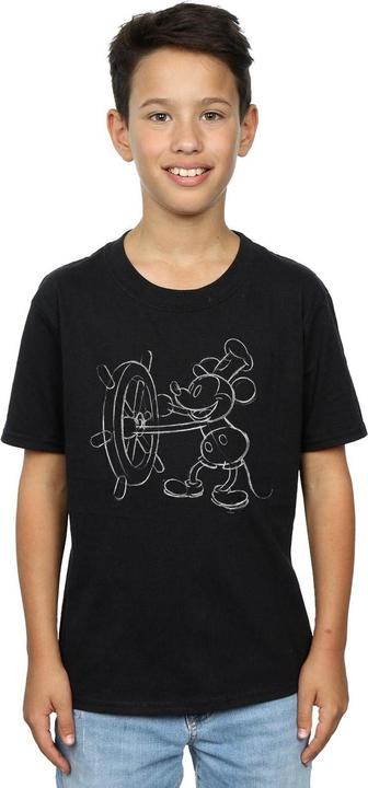Immagine prodotto Disney Mickey Mouse Steamboat Sketch Maglietta Ragazzi (116)