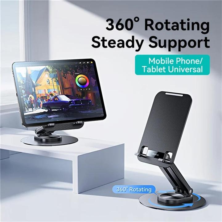 Produktbild Usams Desk stand for phone/tablet 4.7-12 inches black ZJ80ZJ01 (US-ZJ080)