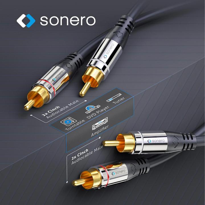 Produktbild Sonero Audio-Kabel Cinch - Cinch 3 m (3 m, Cinch)