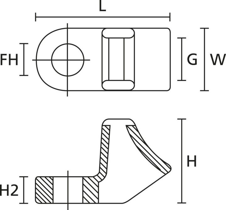 Produktbild HellermannTyton Befestigungsösen CL8 weiss (Befestigungsschlaufen, 27.30 mm, 100 Stk.)