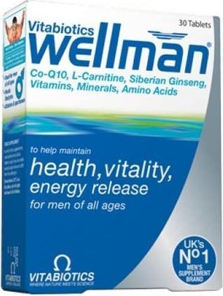 Actual product image Vitabiotics Wellman Vitamin Tablets