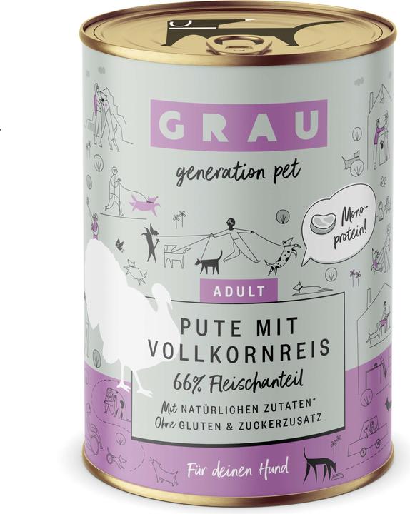 Produktbild Grau Hunde-Nassfutter (Adult, 400 g)
