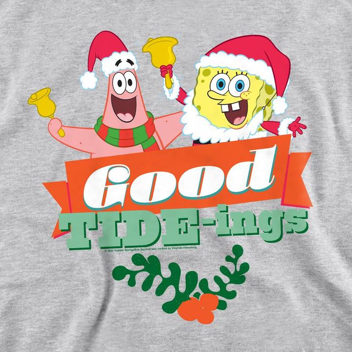 Immagine prodotto Spongebob Squarepants Good Tide-ings Felpa Natale Patrick Star (Patrick Stella) Babbo Natale Adulto Unisex (M)