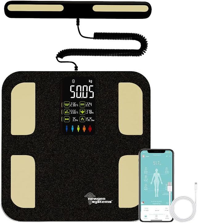Immagine prodotto Newgen medicals Ganzkörperanalyse-Waage mit Handsensoren und App (180 kg)
