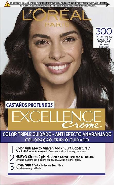 Produktbild L'Oréal Paris EXCELLENCE BRUNETTE tinte #300-true dark brown (#300-true dark brown)