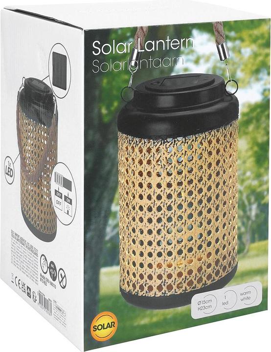 Image du produit Solar Laterne Metall / Poly 23xø15cm (15 x 23 cm, 1 x)