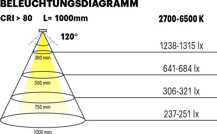Actual product image L&S LED-Band Tudo HE 112+112LEDs/m 2700-4000 (Neutral White, 500 cm, Indoor)