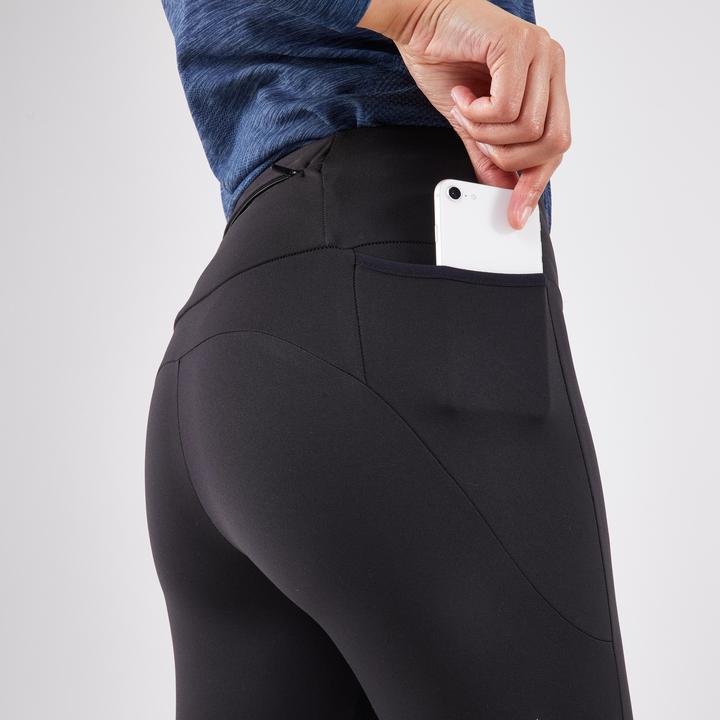 Produktbild Kiprun Lauftights lang Damen - Run 500 Warm schwarz (W26/L30)