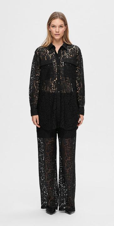 Actual product image Selected Femme Long-sleeved lace shirt (38)
