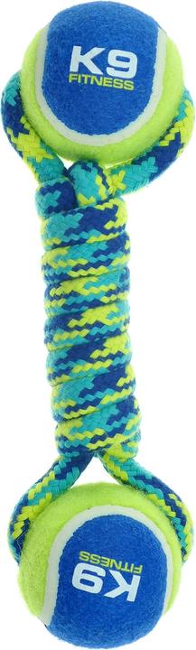 Actual product image Zeus Dog Toy K9 Fitness Double Tennis Ball Rope (Litter toy dog)