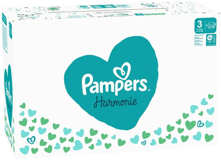Actual product image Pampers Harmonie (Size 3, Monthly box, 186 Piece)