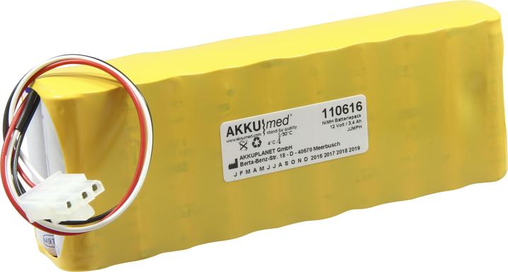 Produktbild XCell NiMH Akku passend für Medical Econet Cardio M, M Plus (3400 mAh)