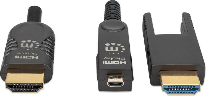 Immagine prodotto Manhattan Cavo attivo ad alta velocità in fibra ottica HDMI con connettore staccabile (100 m, HDMI)