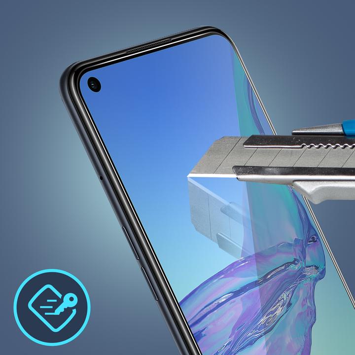 Actual product image Avizar Crystal clear film, glass screen protector (1 Piece, Oppo A53s)