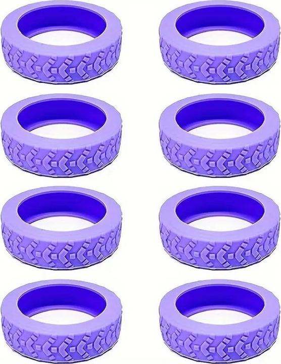 Immagine prodotto Swissdetector Coprigomme per valigie - Silenzioso - 8 pezzi - Viola (Bagagliaio)