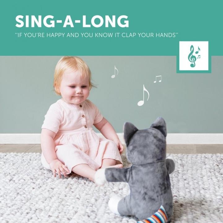 Image du produit ZaZu doudou qui applaudit et qui chante Chloé le chat (30 cm)
