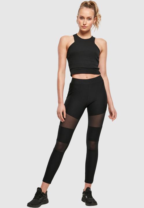 Immagine prodotto Urban Classics Leggings a costine Tech Mesh da donna (M)