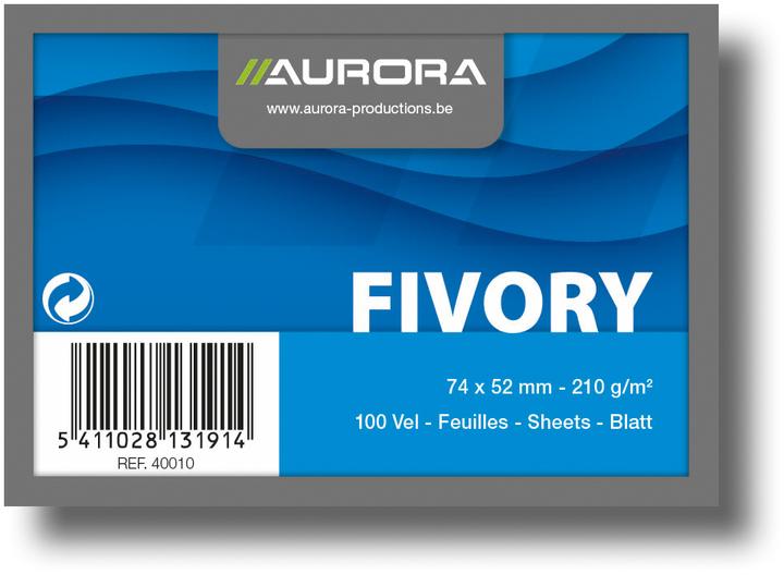 Immagine prodotto Aurora Schede A8 bianche (A8, 205 g/m², 100 x)