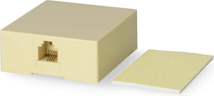 Actual product image Nedis Telephone socket Wall mounting | Connection type: RJ11 | RJ11 socket | Straight | PVC | El