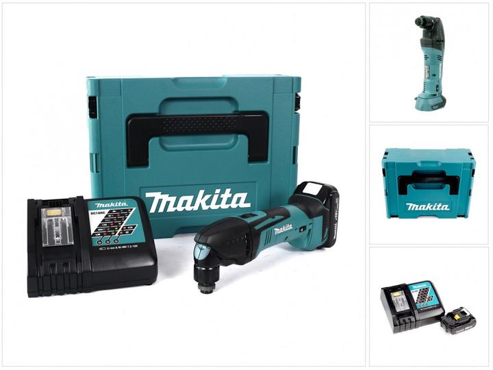 Produktbild Makita DTM 50 RA1J Akku Multitool Oszillierer 18 V + 1x Akku 2,0 Ah + Ladegerät + Makpac