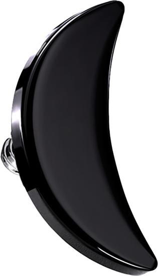 Actual product image Star Piercing Dermal Anchor Moon black (without brass, Surgical steel 316L)