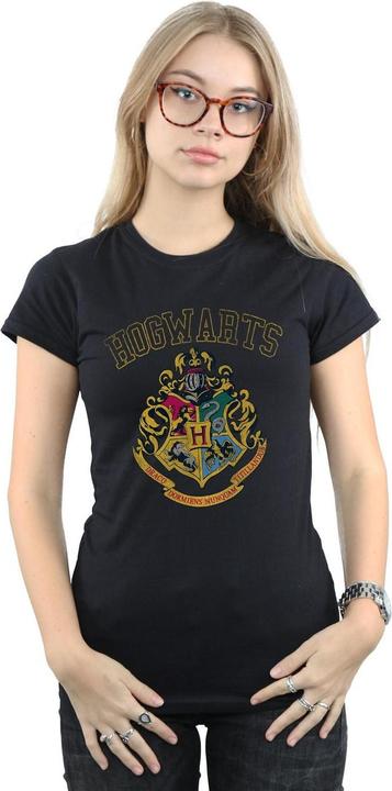Actual product image Womens/Ladies Varsity Style Crest Cotton T-Shirt (XL)