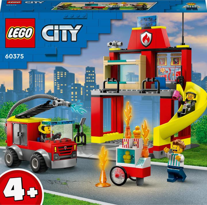 Actual product image LEGO Fire station and fire truck (60375, LEGO City)