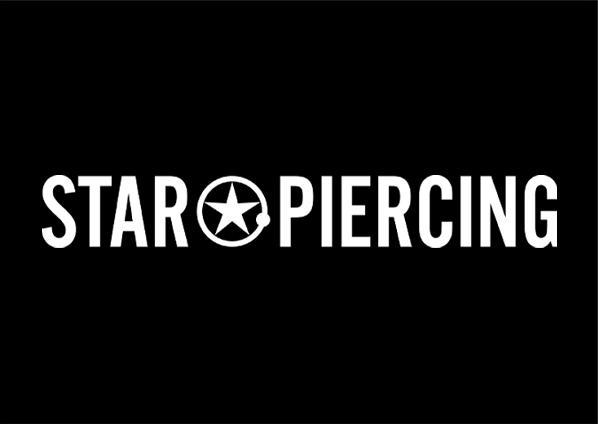 Produktbild Star Piercing Aufkleber quer 50x75 mm (Outdoor) (Kunststoff)