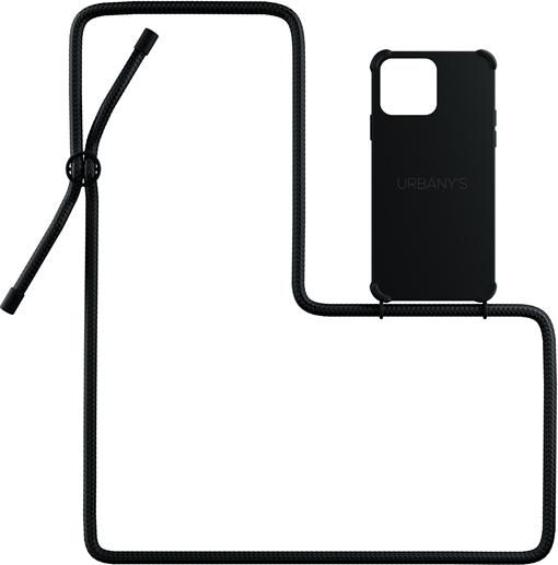Produktbild Urbany's Necklace-Cover mit Kordel All Black matt (Apple iPhone 15 Pro)