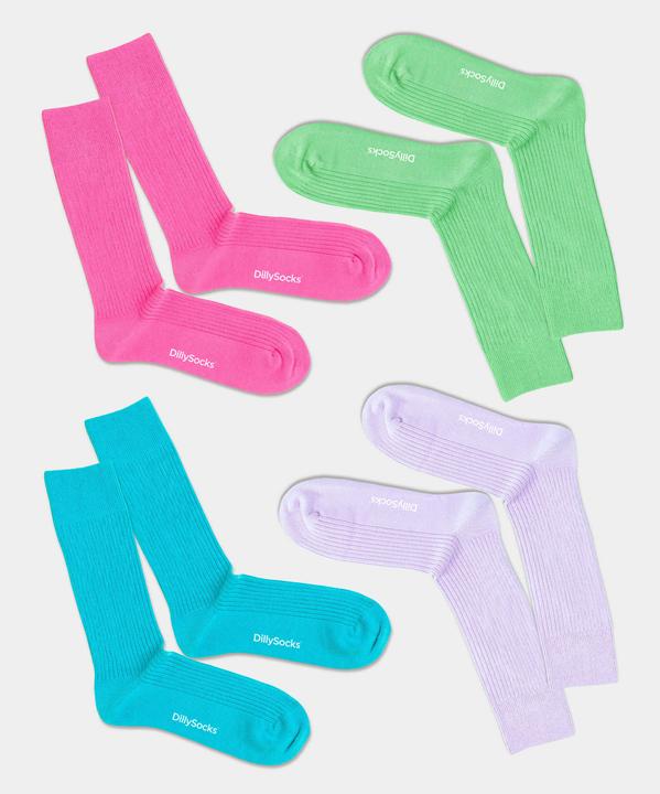 DillySocks Color Blocking (4er Pack, 36 - 40)