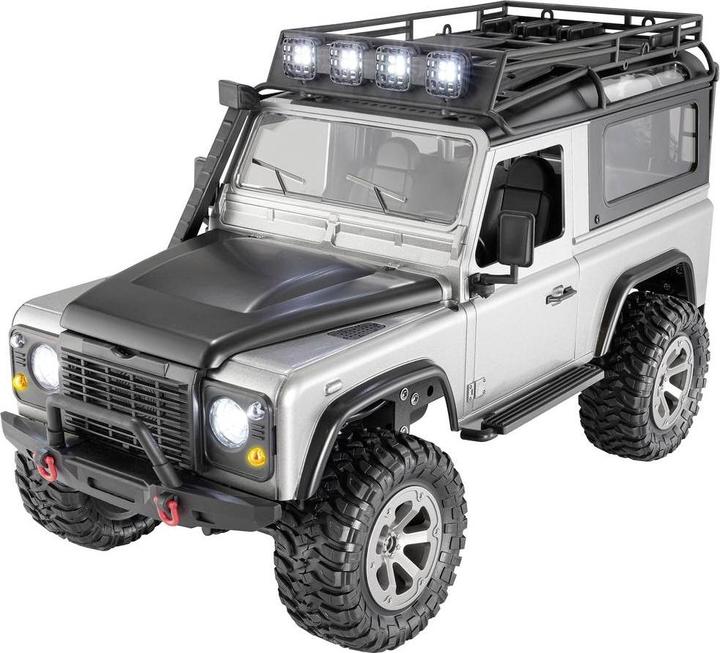 Reely Silber Brushed 1:16 RC Einsteiger Modellauto Elektro Crawler Allradantrieb (4WD) RtR 2,4GHz I (RTR Ready-to-Run)