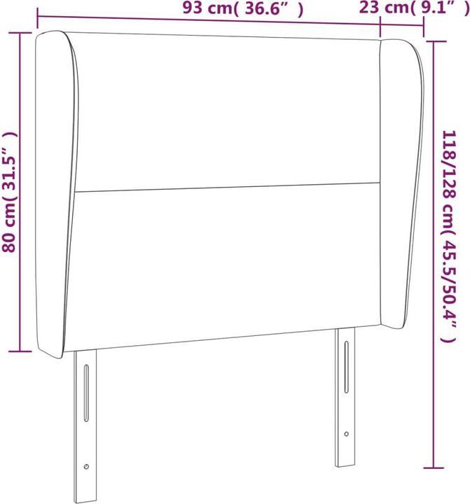 Actual product image VidaXL Cassandra (93 x 23 x 128 cm)