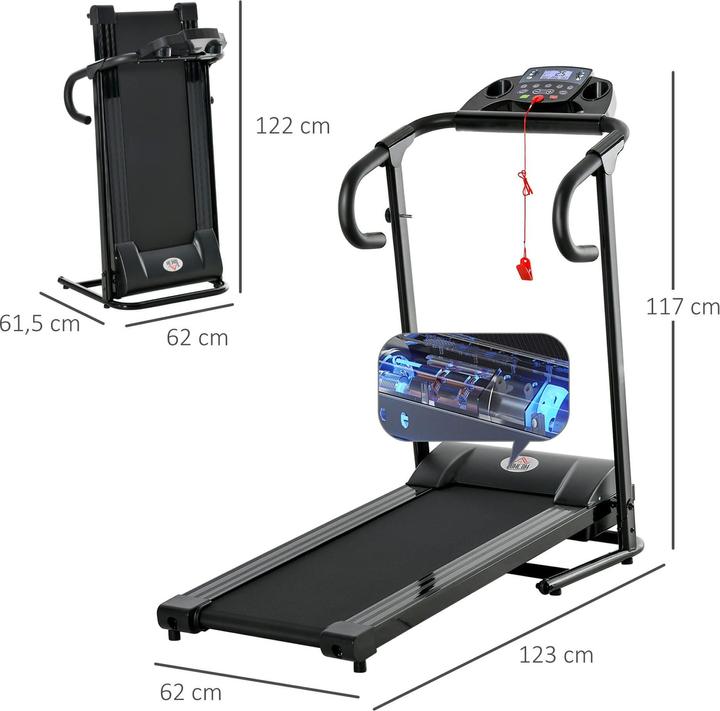 Actual product image Jamb Foldable treadmill