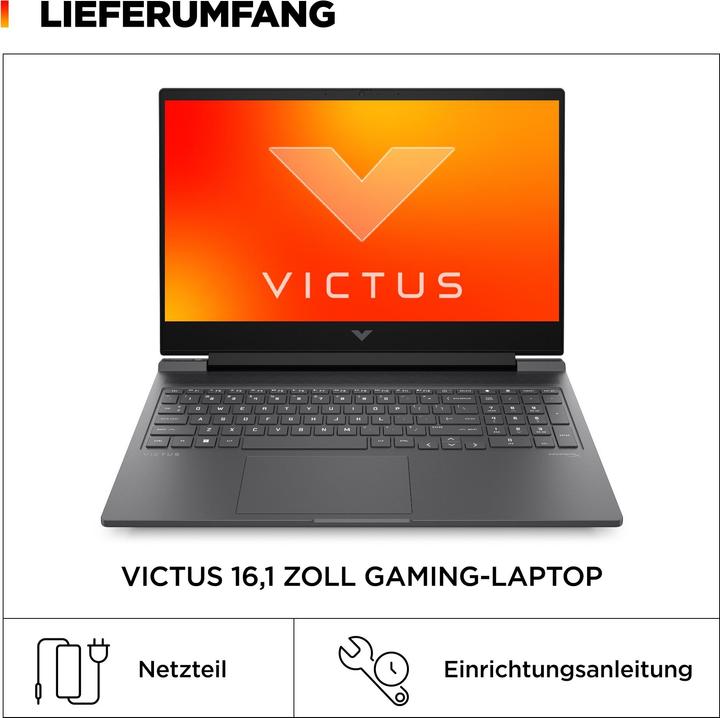 Immagine prodotto HP Victus 16-r1077ng (16.10", Intel Core i7-14700HX, 16 GB, 512 GB, DE)