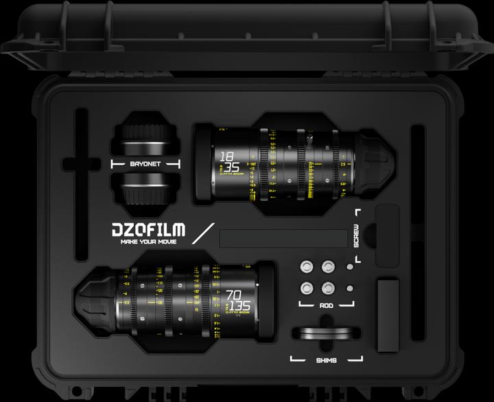 Immagine prodotto Dzofilm Catta Ace Zoom 2-Lens Kit 18-35/70-135 T2.9 Nero (L-mount, C-mount, Full-frame)