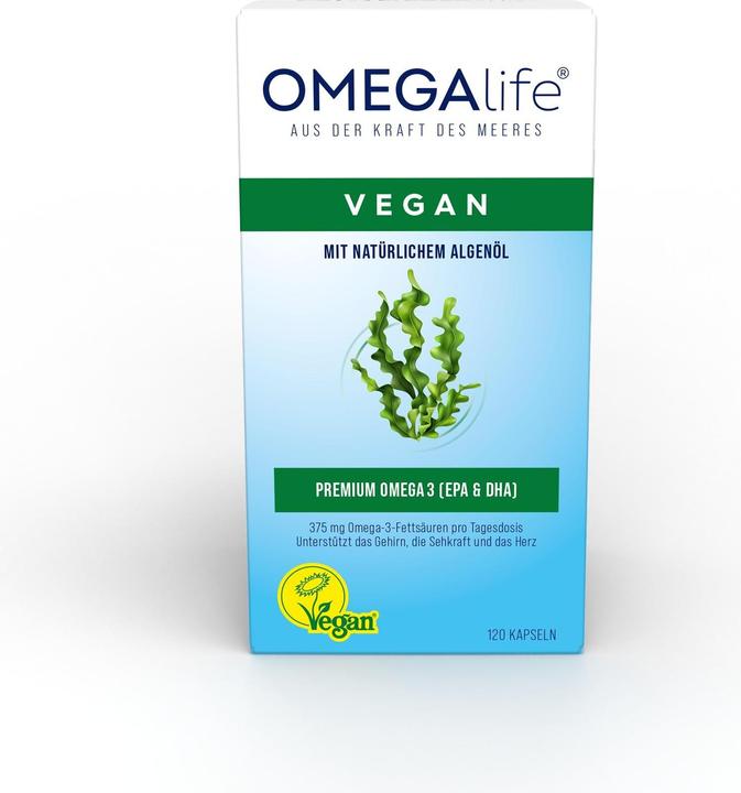Image du produit Omega-Life Huile d'algues (120 pièce(s), Capsules, 120 g)