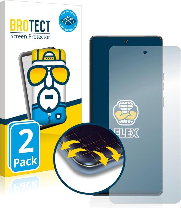 Produktbild BROTECT Full-Cover Displayschutz (2 Stück, Motorola Edge 40 Pro)