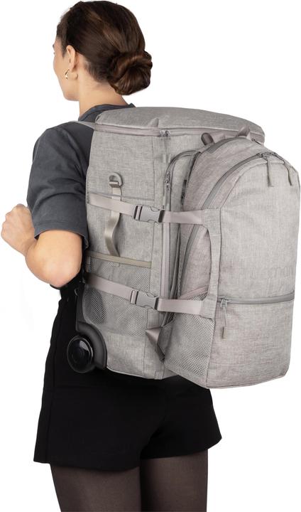 Produktbild Normani Handgepäck Rucksack mit Trolleyfunktion + kleiner Rucksack (45 l, Handgepäck (bis 50l))
