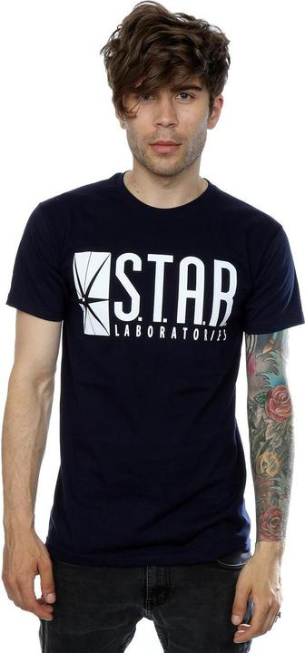 Actual product image Mens The Flash STAR Labs T-Shirt (XL)