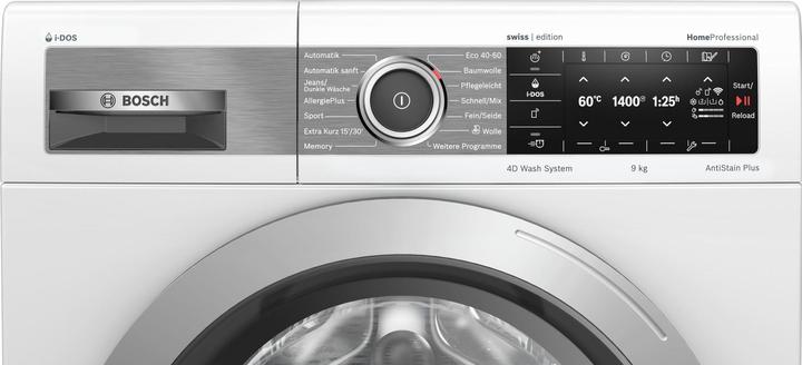 Produktbild Bosch Hausgeräte HomeProfessional WAVH8E41CH (9 kg, Links, CH-Stecker)