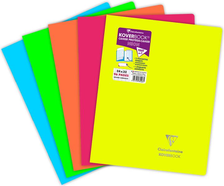 Actual product image Clairefontaine Koverbook (24 x 33 cm, Checked, Soft cover)
