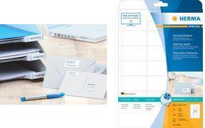 Actual product image HERMA Inkjet labels A4