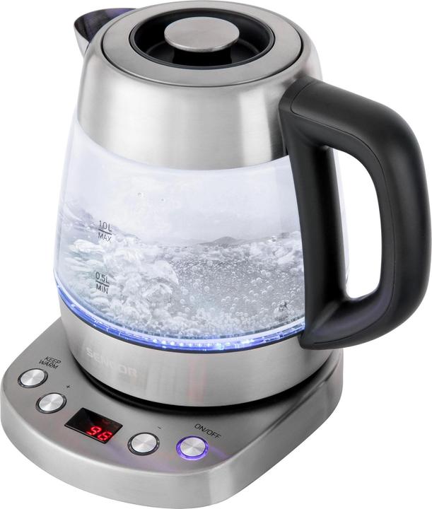 Image du produit Sencor Bouilloire électrique avec filtre à thé 1l, verre 2200W SWK1080SS (1 l)