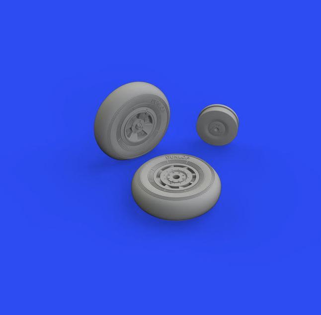 Actual product image Eduard Tempest Mk.II wheels 1/48 for /SPECIAL HOBBY