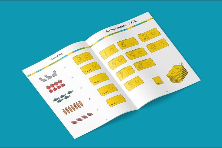 Actual product image Newmero Workbook for children 3 - 6 years old (English)