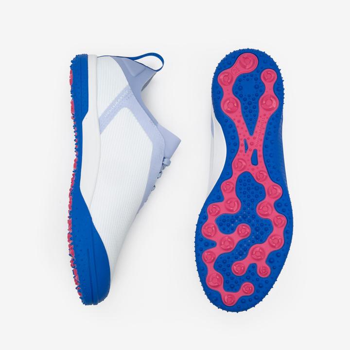 Actual product image Kipsta Women's/men's football multi-pointe shoes TF - Traxium Edge Turf white/blue (42)