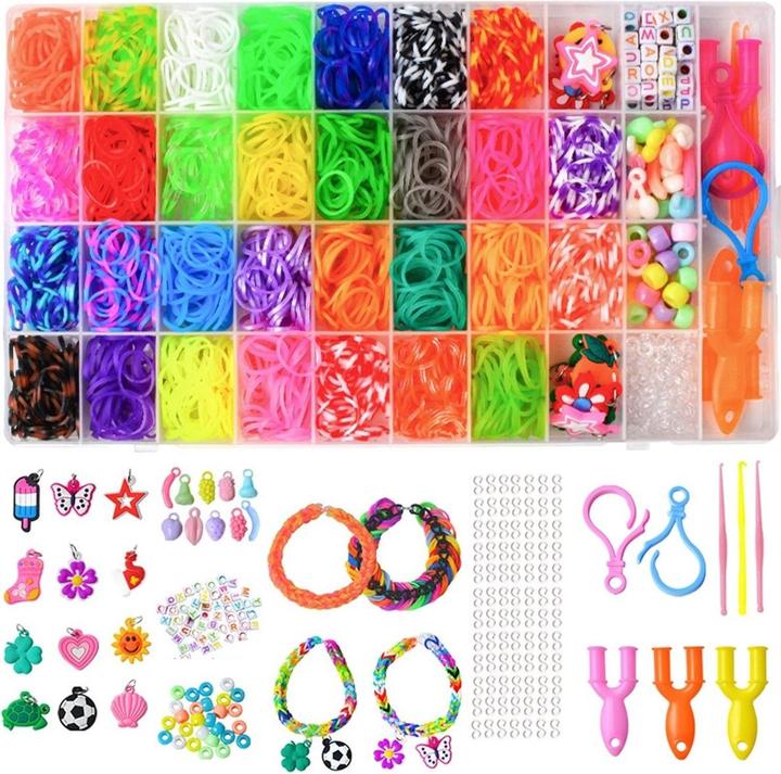 Produktbild König Design DIY Gummibänder Set Loom Bänder Freundschaftsarmband selber machen Armbänder