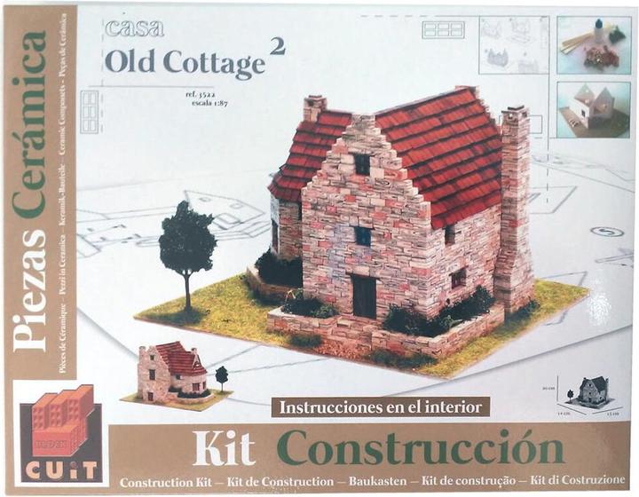 Produktbild Block Cuit. 3D Keramik-Modelbausatz -Altes Englisches Haus «Old Cottage 2» (26 x 14 x 22 cm)
