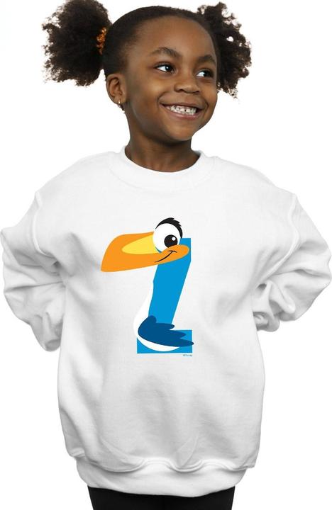Actual product image Disney Girls Alphabet Z Is For Zazu Sweatshirt (140, 146)